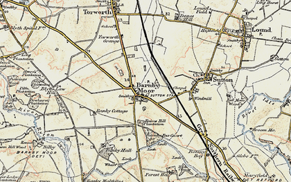 Old map of Barnby Fox Covert in 1902-1903