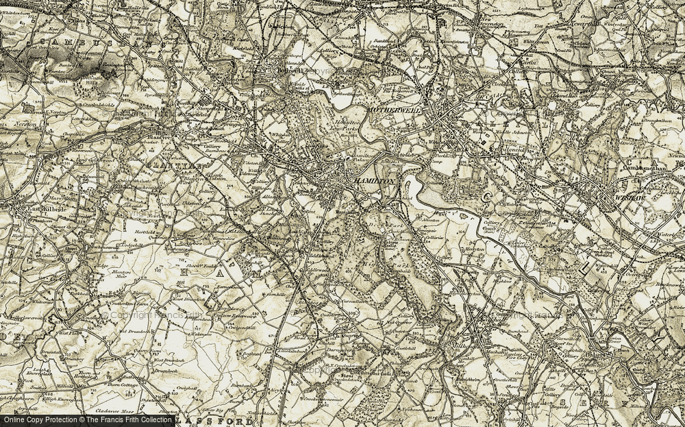 Old Map of Barncluith, 1904-1905 in 1904-1905