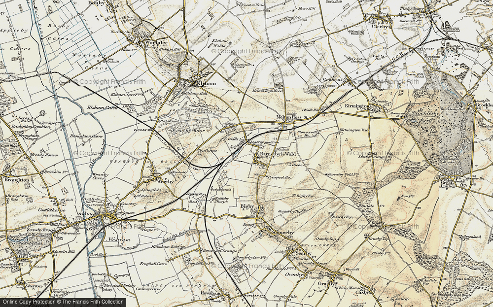 Old Map of Historic Map covering Coskills in 1903-1908