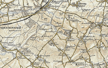 Old map of Barnettbrook in 1901-1902