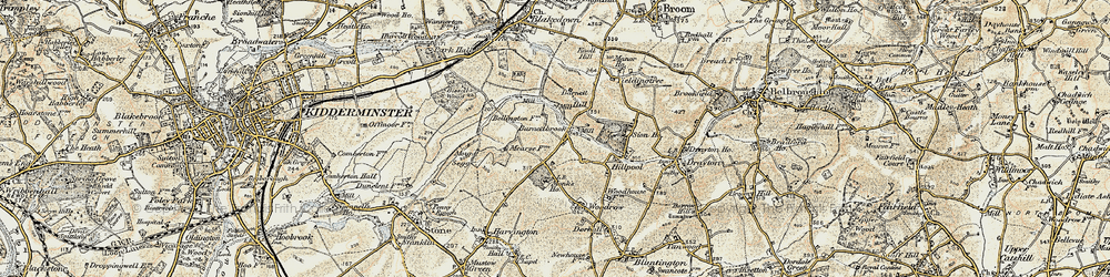 Old map of Barnettbrook in 1901-1902