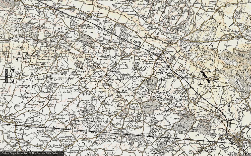 Old Map of Barnfield, 1897-1898 in 1897-1898