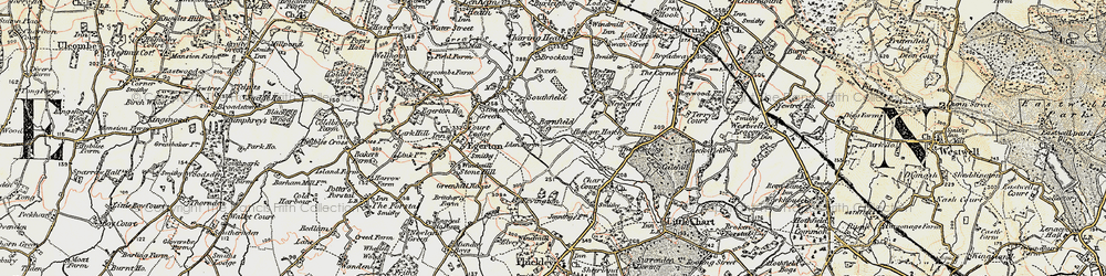 Old map of Barnfield in 1897-1898