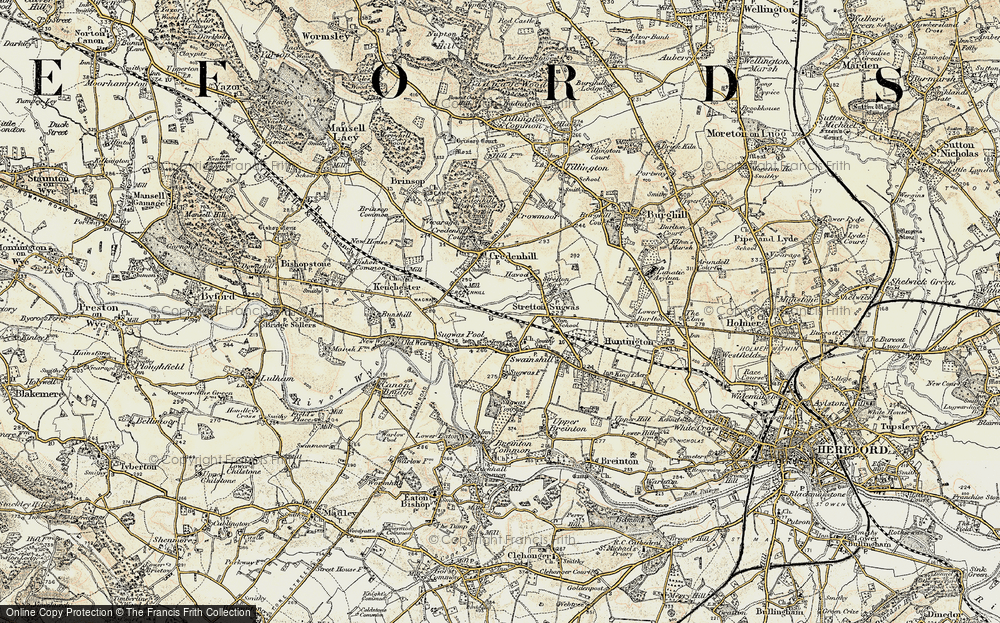 Old Map of Barnfields, 1900-1901 in 1900-1901