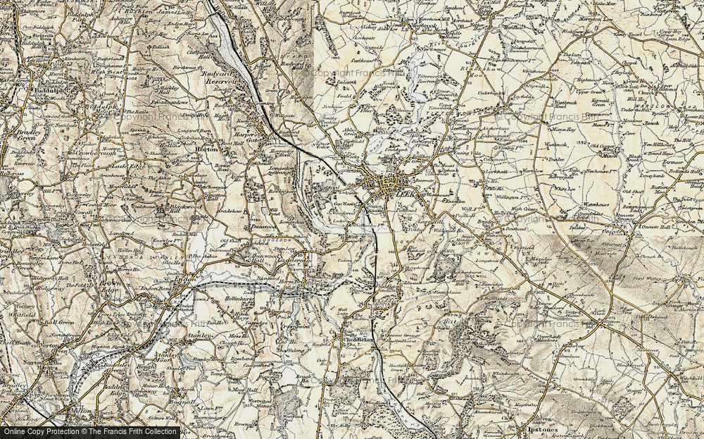 Old Map of Barnfields, 1902-1903 in 1902-1903