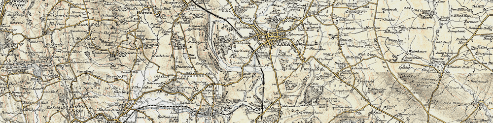 Old map of Barnfields in 1902-1903
