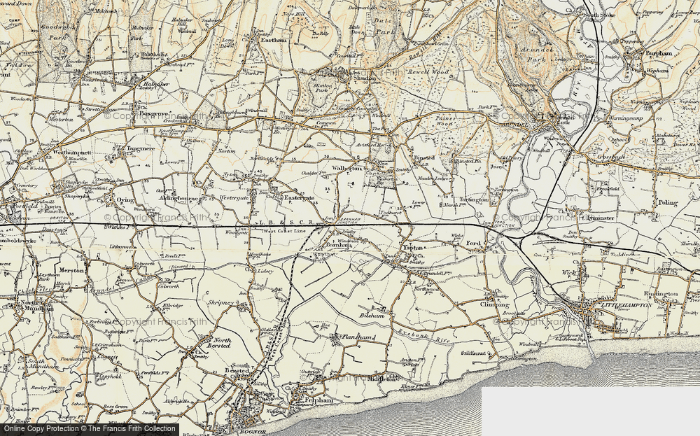 Old Map of Barnham, 1897-1899 in 1897-1899