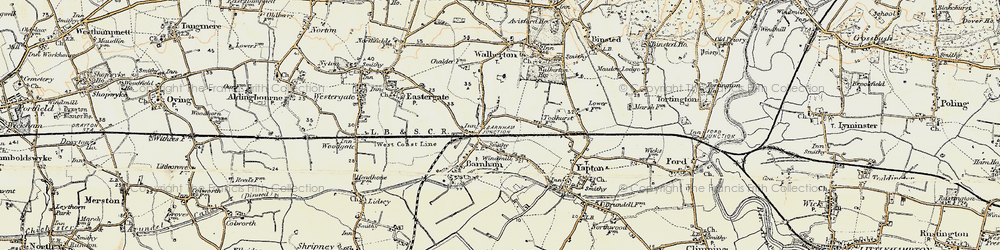 Old map of Barnham in 1897-1899