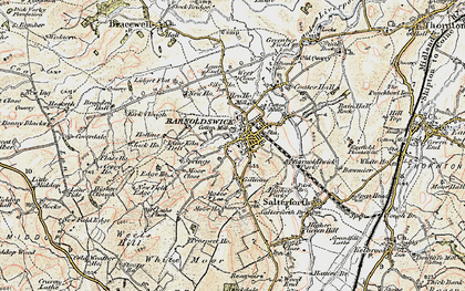 Old map of Barnoldswick in 1903-1904