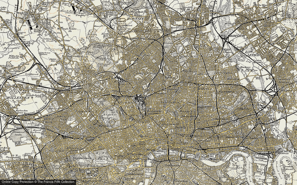 Old Map of Barnsbury, 1897-1902 in 1897-1902