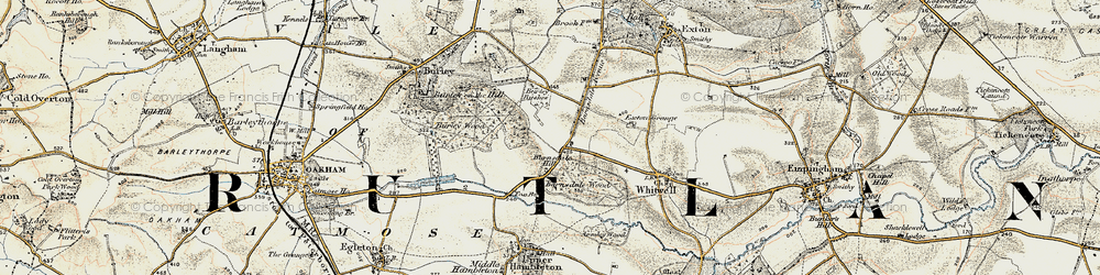 Old map of Barnsdale Avenue in 1901-1903