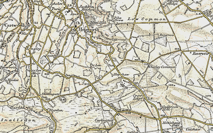 Old map of Barnside in 1903