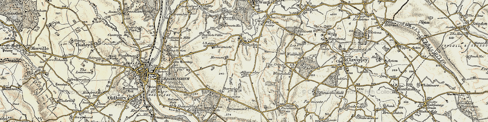 Old map of Hoccum in 1902