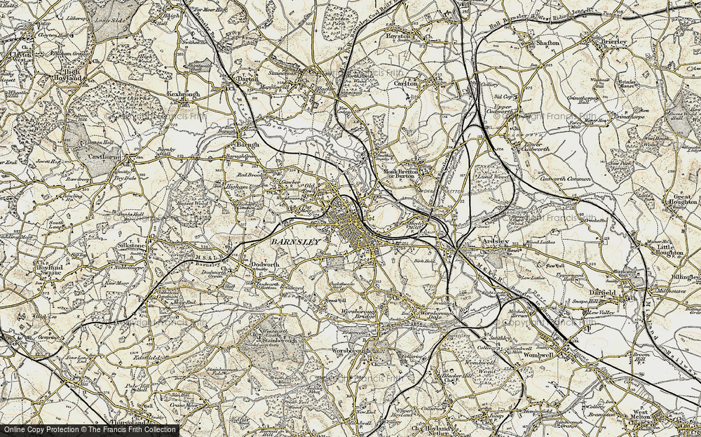 Old Map of Barnsley, 1903 in 1903