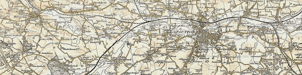 Old map of Barr in 1898-1900