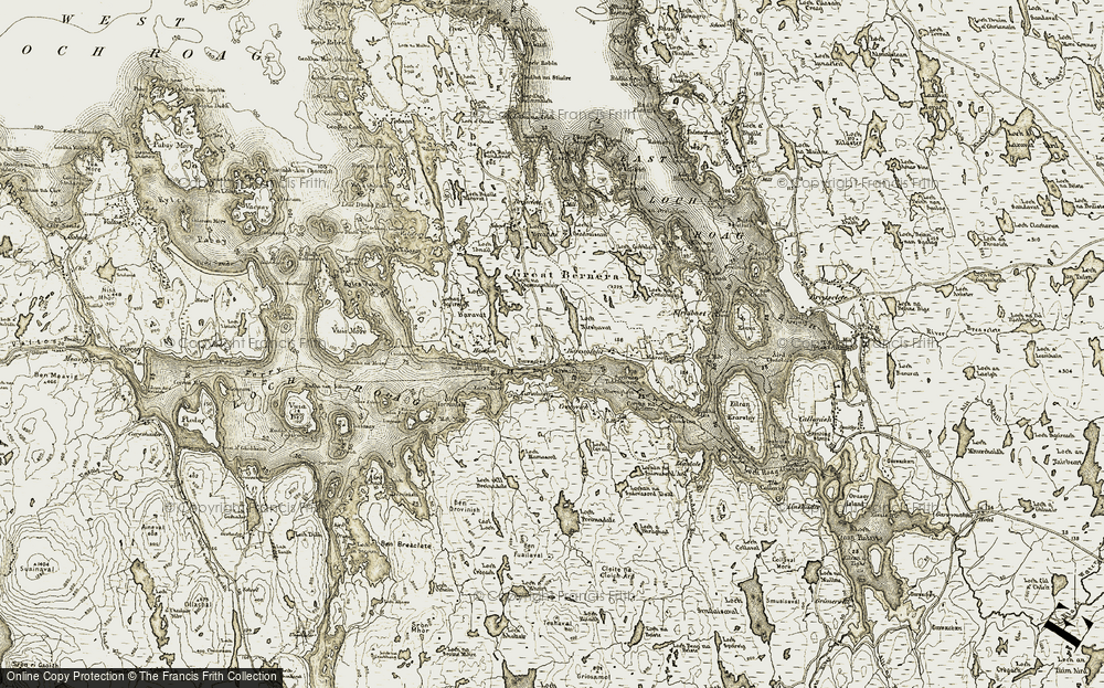 Old Map of Barraglom, 1911 in 1911