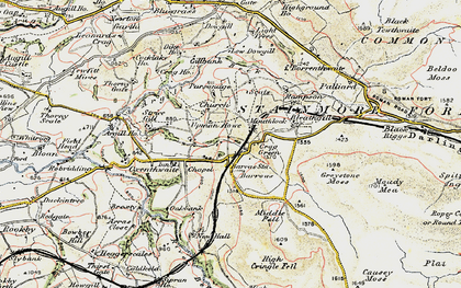 Old map of Woofergill in 1903-1904
