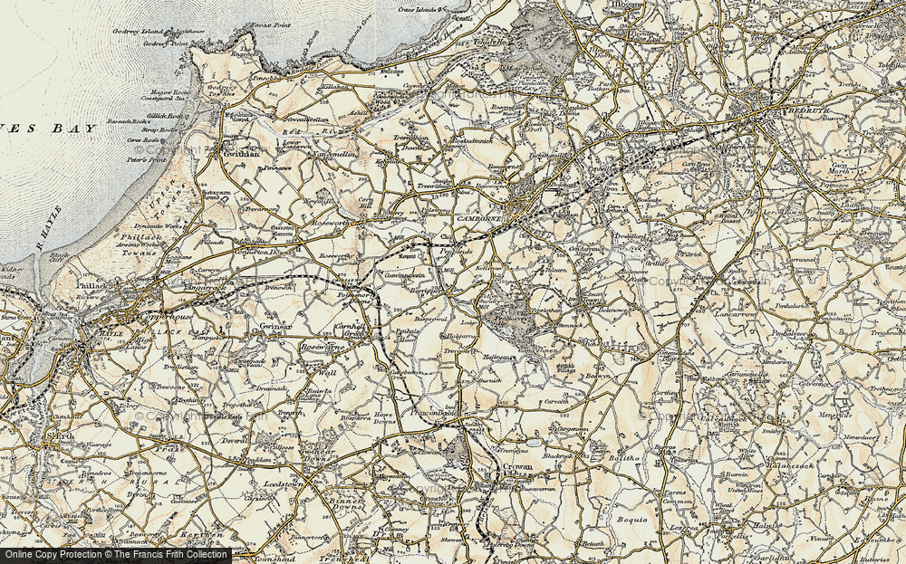 Old Map of Barripper, 1900 in 1900