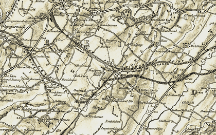 Old map of Barrmill in 1905-1906