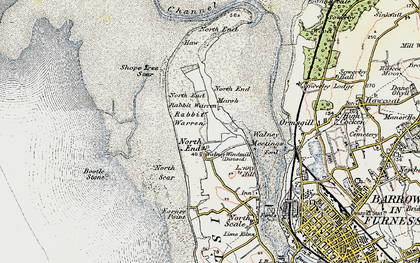 Old map of Barrow in 1903-1904