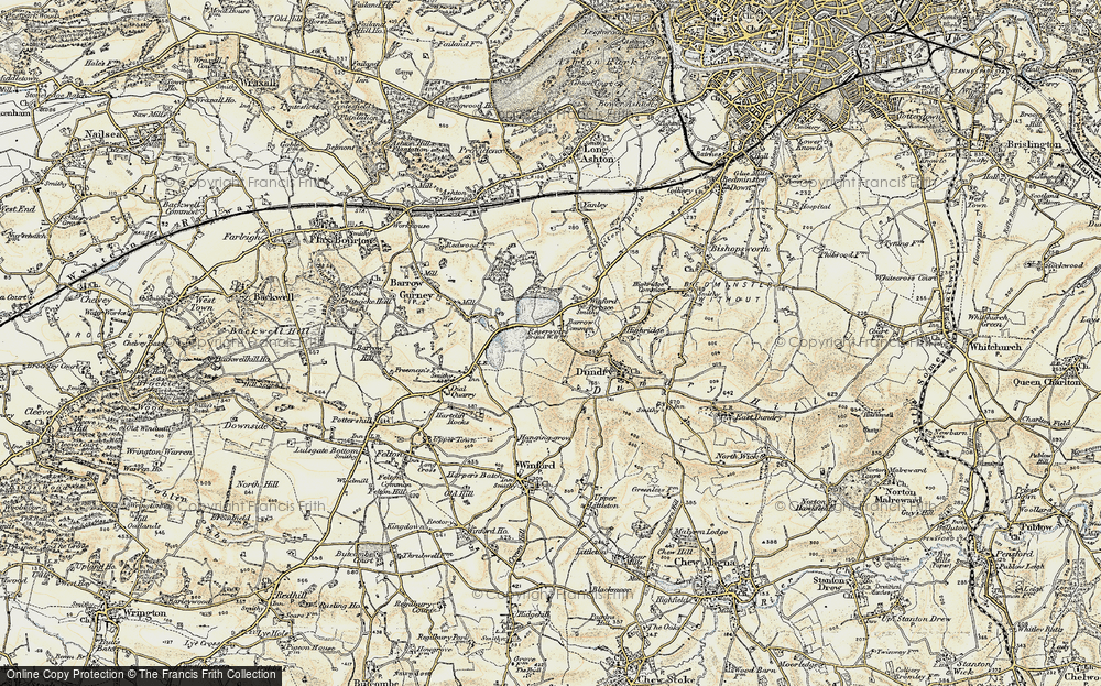 Old Map of Barrow Common, 1899 in 1899