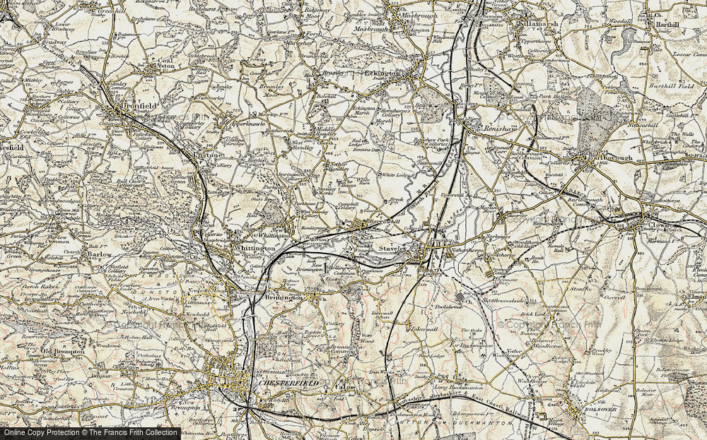 Old Map of Barrow Hill, 1902-1903 in 1902-1903