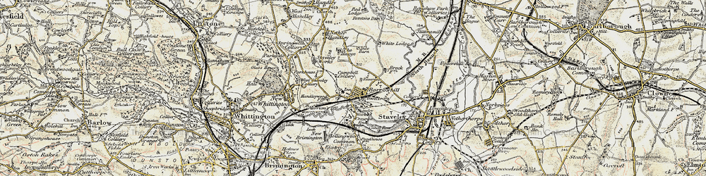 Old map of Barrow Hill in 1902-1903