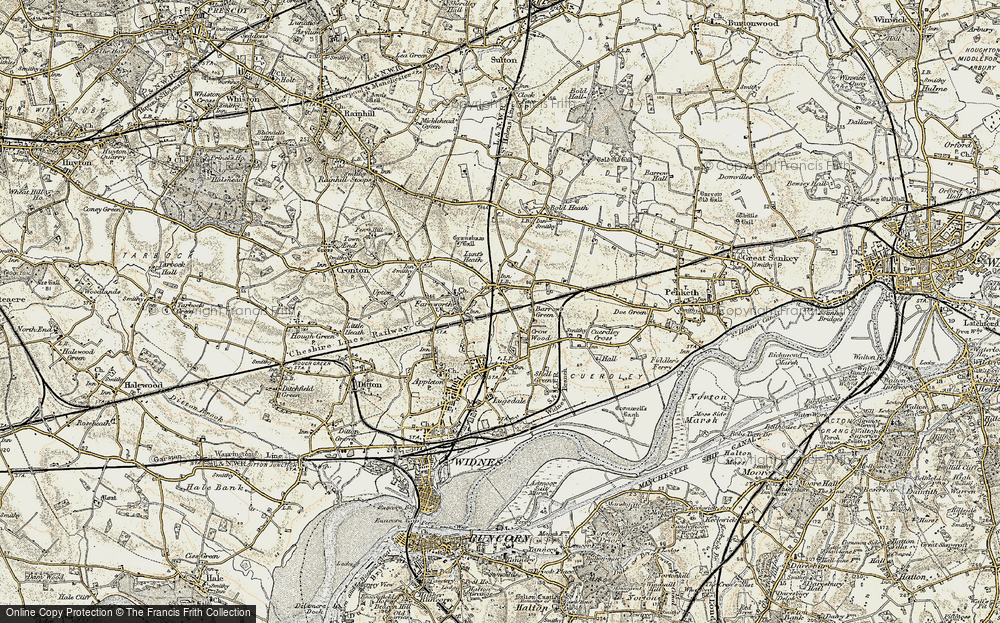Old Map of Barrow's Green, 1903 in 1903