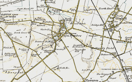 Old map of Barrow Grange in 1903-1908