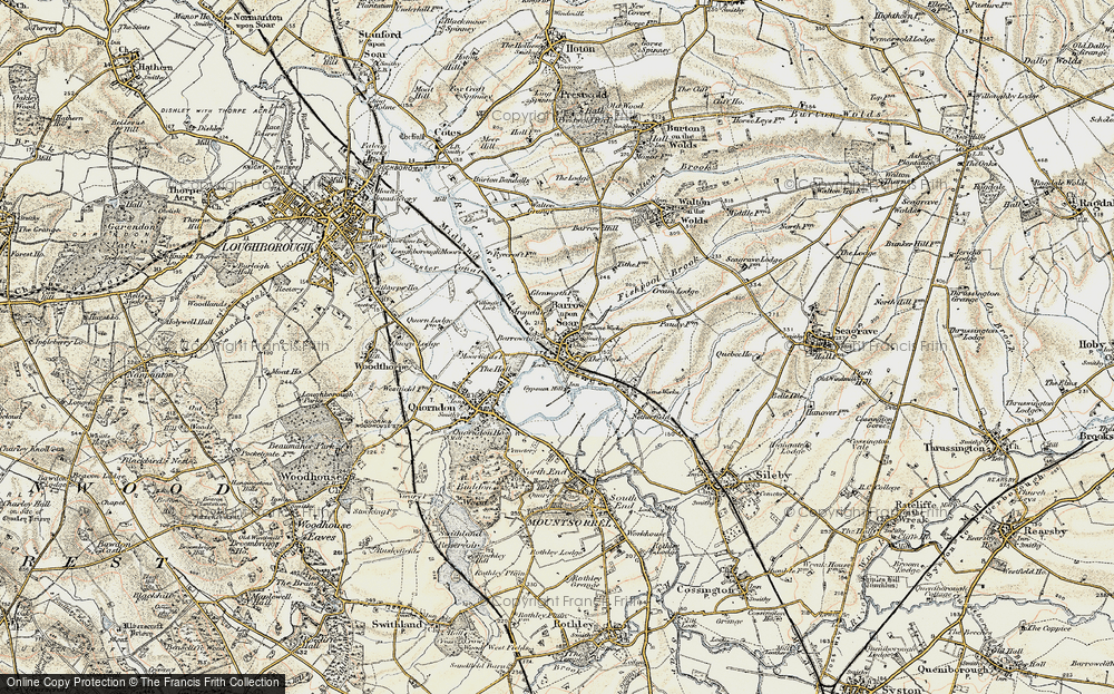 Old Map of Barrow upon Soar, 1902-1903 in 1902-1903