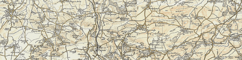 Old map of Barrow Vale in 1899