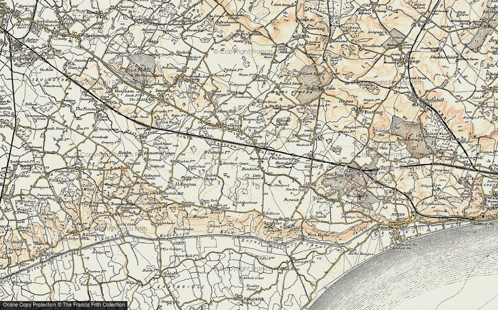 Old Map of Barrowhill, 1898 in 1898