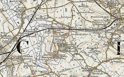 Old map of Barrowmore Estate in 1902-1903