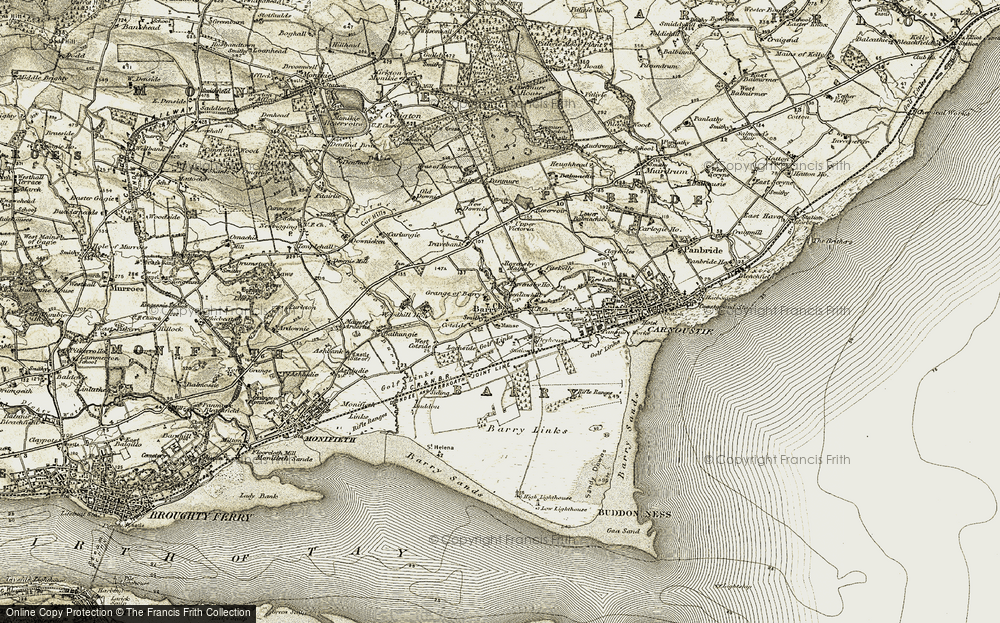 Old Map of Barry, 1907-1908 in 1907-1908