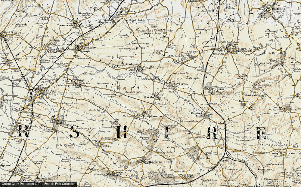 Old Map of Barsby, 1902-1903 in 1902-1903