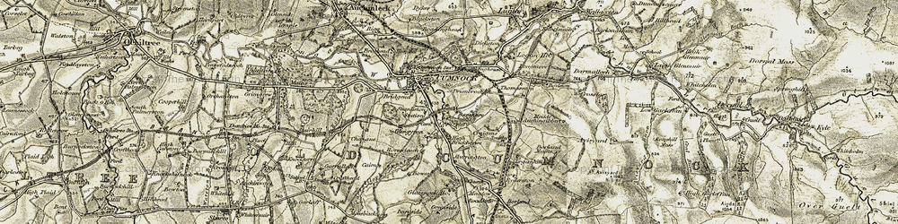 Old map of Barshare in 1904-1905