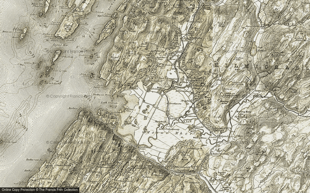 Old Map of Barsloisnoch, 1906-1907 in 1906-1907