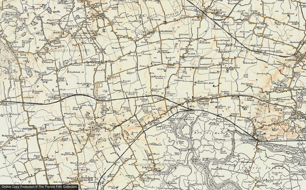 Old Map of Barstable, 1898 in 1898