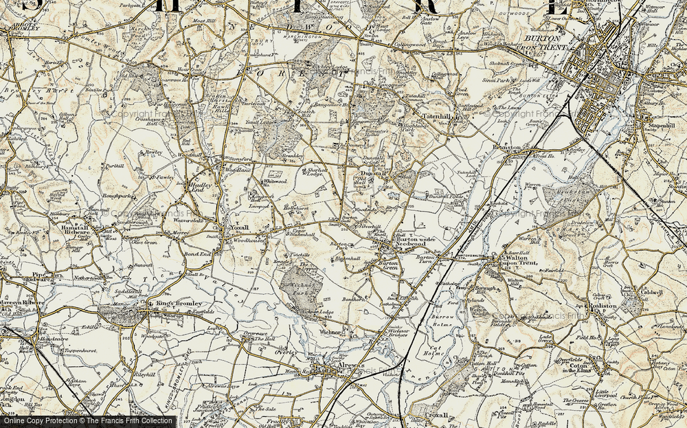Old Map of Barton Gate, 1902 in 1902