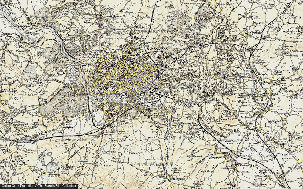 Old Map of Barton Hill, 1899 in 1899