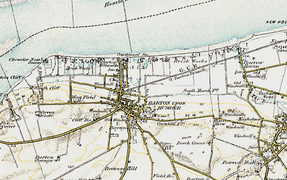 Old map of Barton-Upon-Humber in 1903-1908