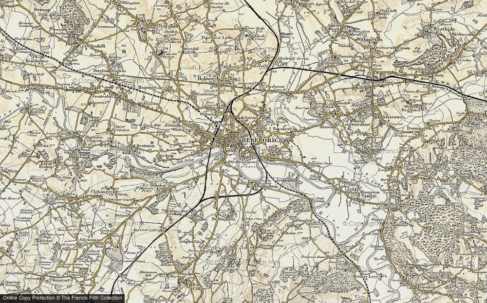 Old Map of Bartonsham, 1899-1901 in 1899-1901
