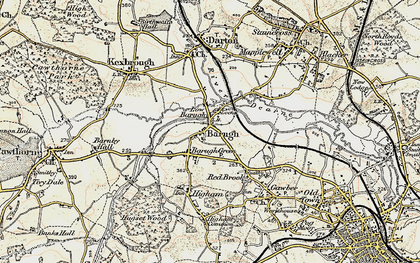 Old map of Barugh in 1903