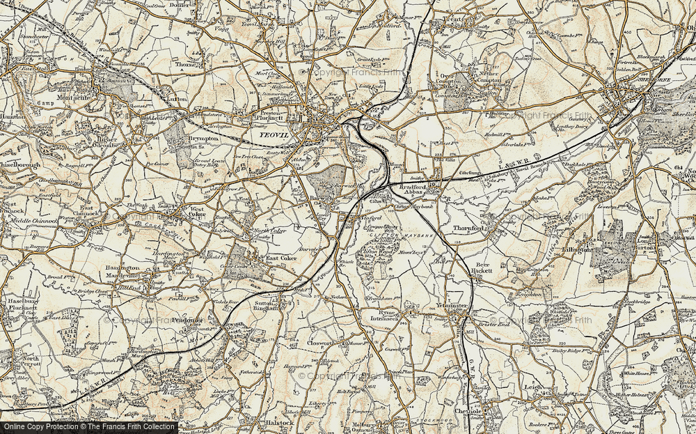 Old Map of Historic Map covering Barwick Ho in 1899