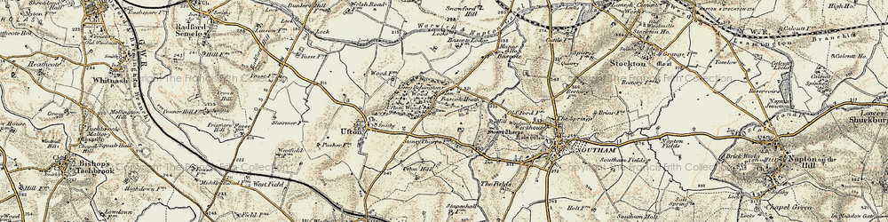 Old map of Bascote Heath in 1898-1902