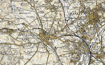 Old map of Basford in 1902