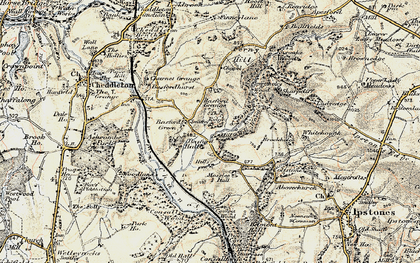 Old map of Whitehough in 1902