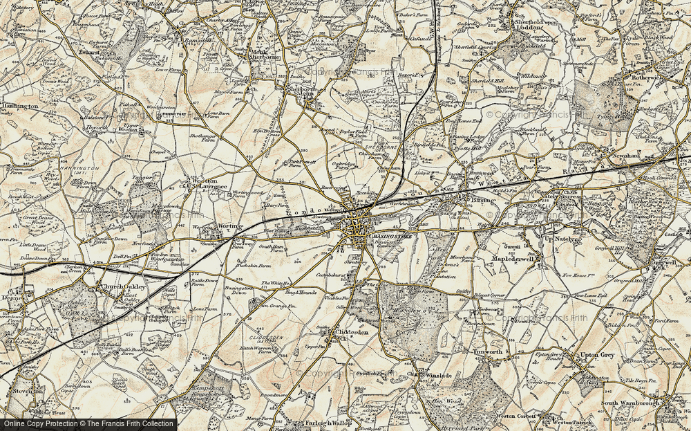Old Map of Basingstoke, 1897-1900 in 1897-1900