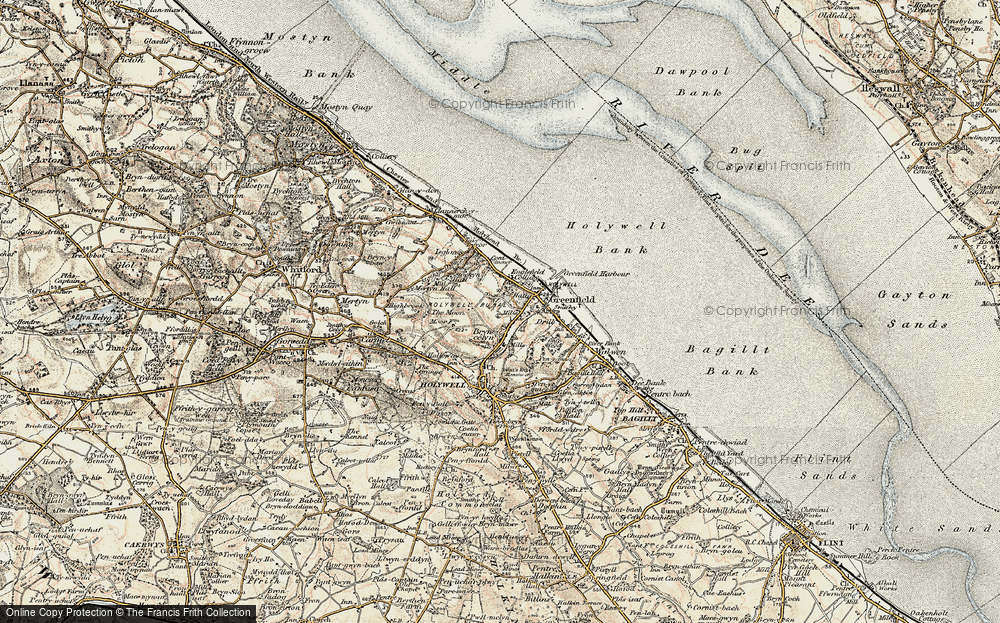 Old Map of Basingwerk Abbey, 1902-1903 in 1902-1903