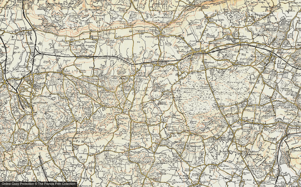 Old Map of Basted, 1897-1898 in 1897-1898